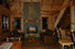 The Main Floor Bathroom has a antique copper sink and a shower/tub unit